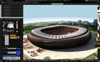 World cup stadiums in the blender game engine