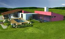 Renderings of a house in the nowhere. Project by Ferraz & Santa Cruz arquitetos