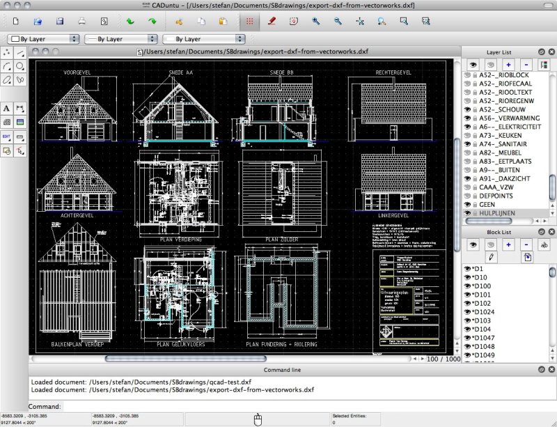 librecad drawing template