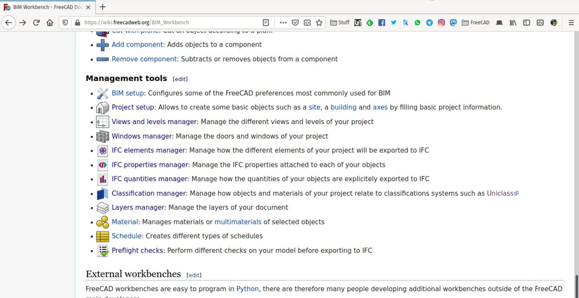 the BIM doc wiki page