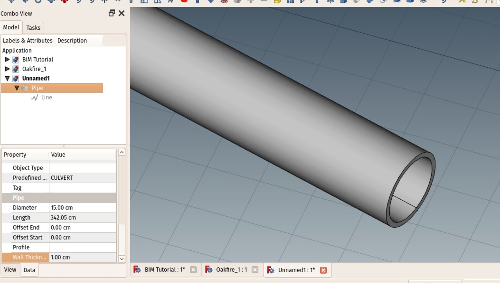 pipe tool showing inner diameter