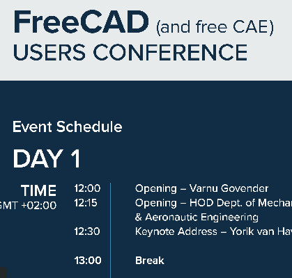 FreeCAD users conference opening talk