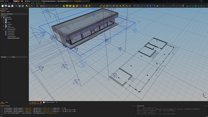 freecad cross section