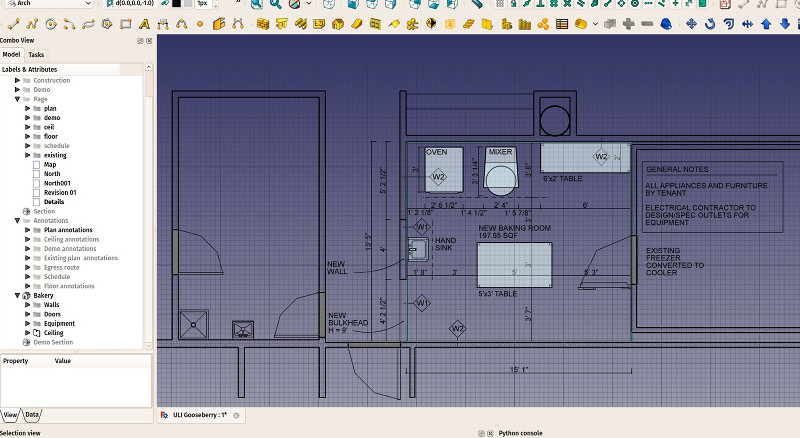 Freecad 2d чертежи