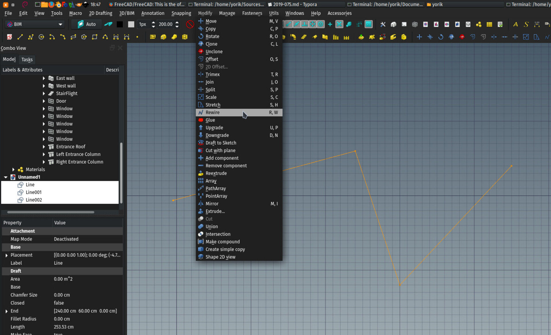 Using the rewire tool