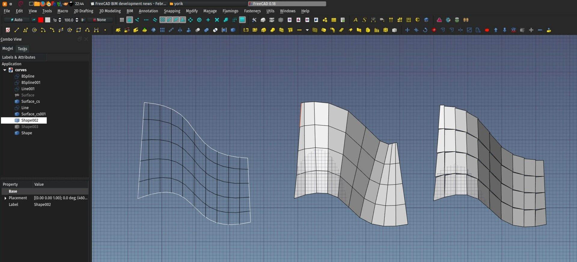 Curtain wall
experiments