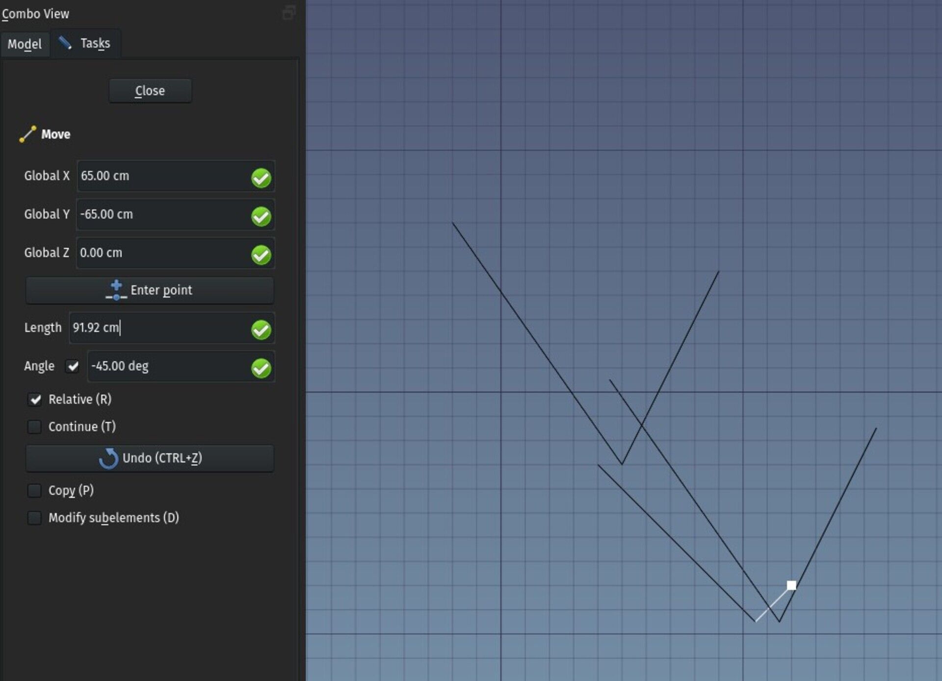 The additional line drawing
options