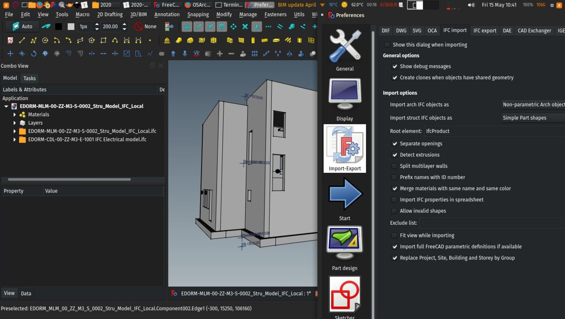 BlenderBIM] Deleted objects still exported to IFC — OSArch