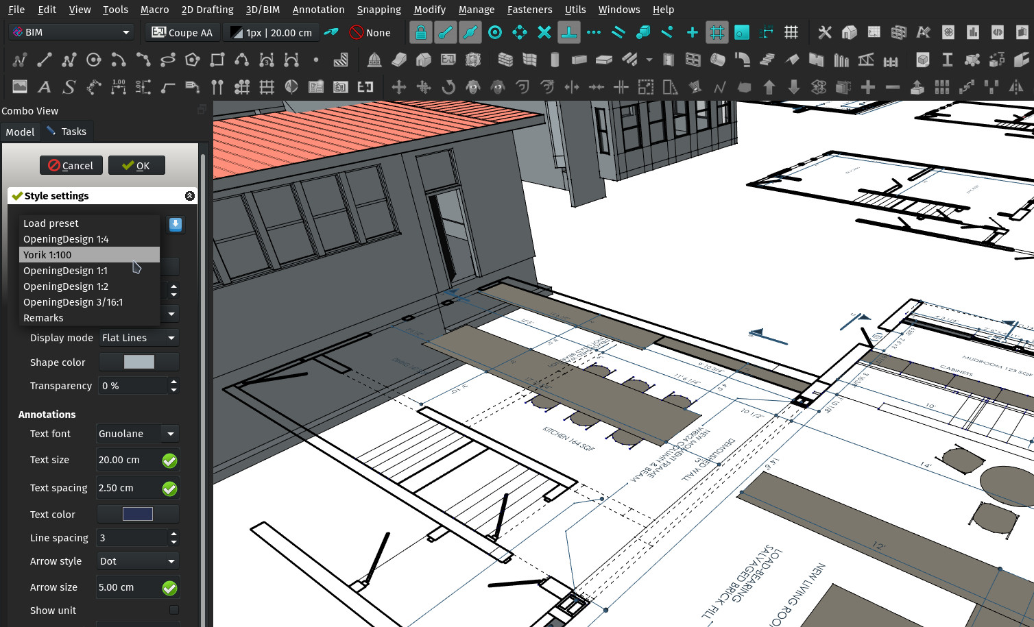 A screenshot of the Draft styles panel showing a presets setting