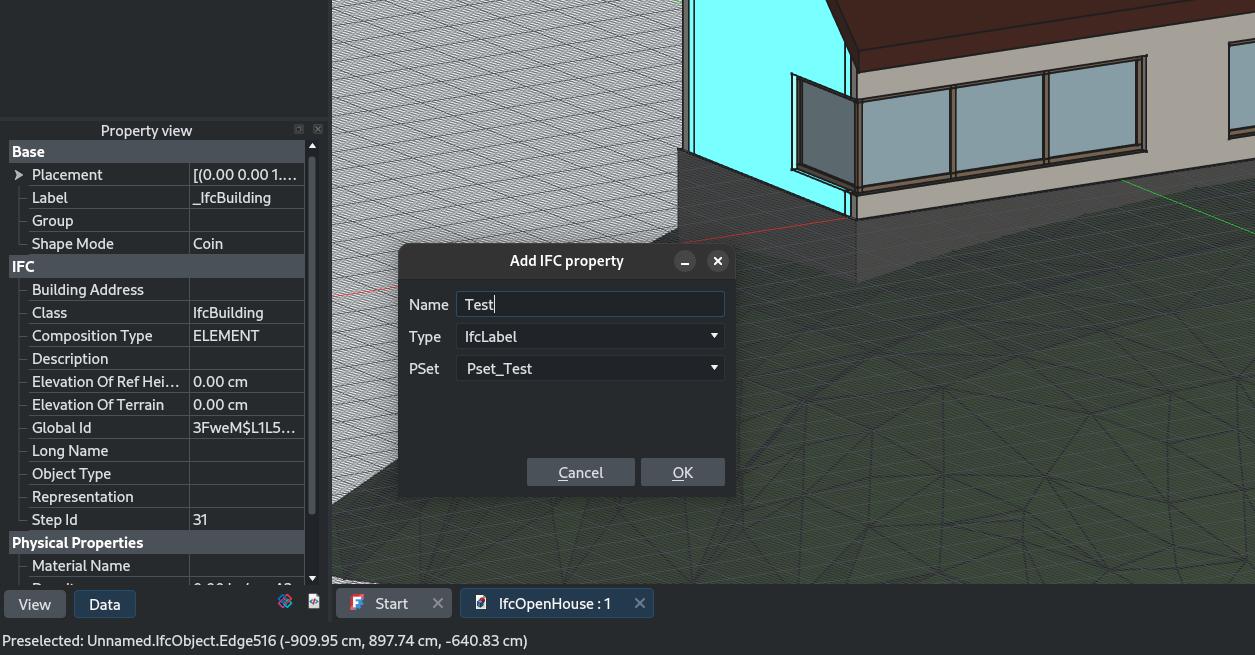 Screenshot showing the new property UI controls